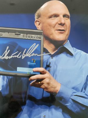 Microsoft Steve Ballmer signed photo. 8x10 inches