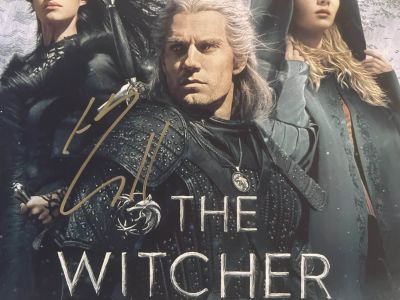 The Witcher Henry Cavill signed photo. 8x10 inches