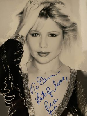 Pia Zadora signed photo. 8x10 inches