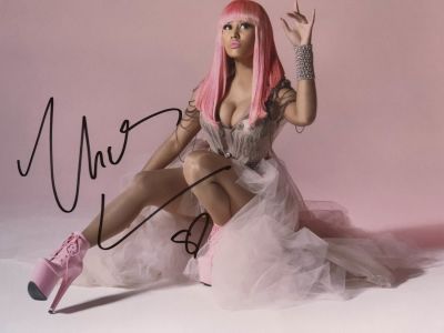 Nicki Minaj signed photo. 8x10 inches