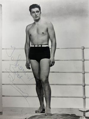 Dennis Morgan signed vintage photo. 8x10 inches