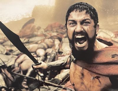 300 Gerard Butler photo. 10x 8 inches