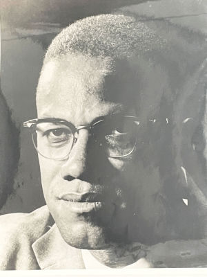Malcolm X photo. 8x10 inches