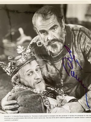 Sean Connery signed movie photo. 8x10 inches