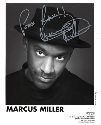 Marcus Miller signed photo. 8x10 inches