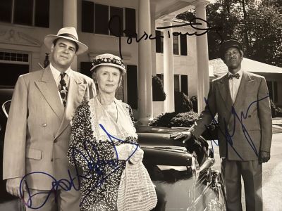 Driving Miss Daisy cast signed photo autographed by Dan Aykroyd, Morgan Freeman and Jessica 