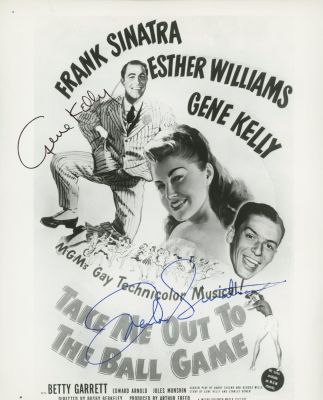 Take Me Out To The Ball Game cast signed photo. GFA Authenticated. Take Me Out To The Ball Game 