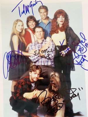 Married... with Children cast signed photo autographed by Ed O'Neill, Katey Sagal, David 