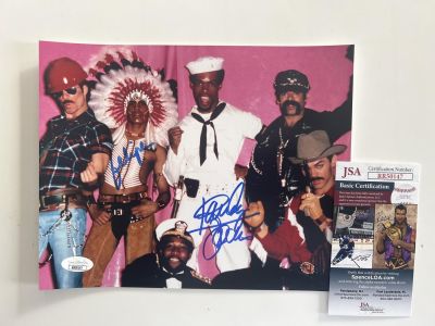 The Village People Felipe Rose signed photo. JSA authenticated. 8x10 inches