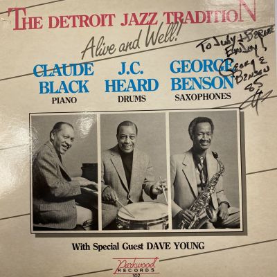 The Detroit Jazz Tradition George Benson signed album. The Detroit Jazz Tradition signed album 