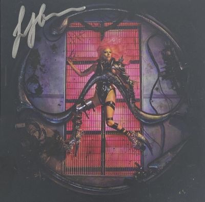 Lady Gaga signed Chromatica CD Cover. 5x5 inches