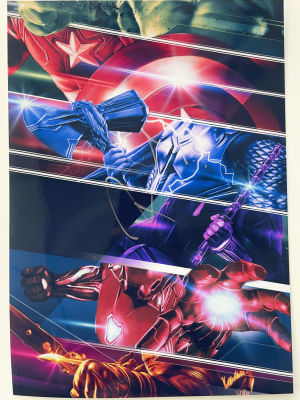 Avengers Robert Downey Jr. signed mini movie poster. Avengers signed movie photo autographed by 