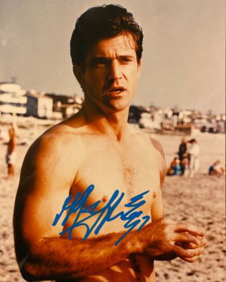 Mel Gibson signed photo. 8x10 inches