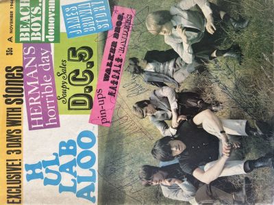 Rolling Stones signed Hullabaloo signed magazine GFA authenticated autographed by Mick Jagger 