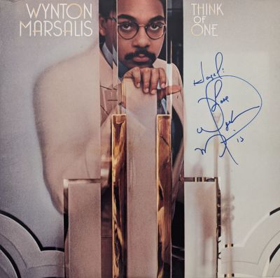 Wynton Marsalis Signed Think Of One Album. Think Of One Album Autographed By Wynton Marsalis - 