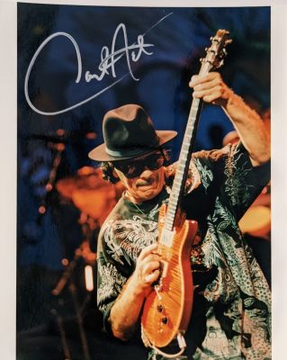 Carlos Santana signed photo. 8x10 inches