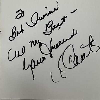 Dick Contino Horace Heidt presents signed CD. 5x5 inches