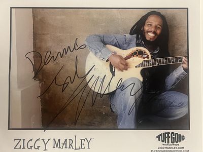 Ziggy Marley signed photo (JSA). Ziggy Marley signed photo. 10x8 inches. JSA authenticated