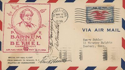 Colonel Frank Hawks signed first day cover dated May 10, 1938
