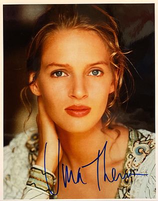 Uma Thurman signed movie photo. 8X10 Inches