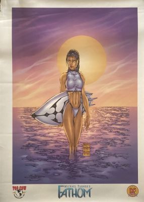 2000 Michael Turner's Fathom poster.18x25 inches