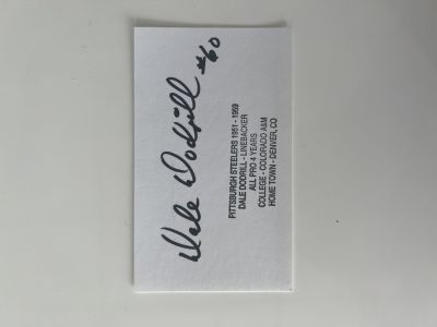 Pittsburgh Steelers Dale Dodrill original signature. 5x3 inches