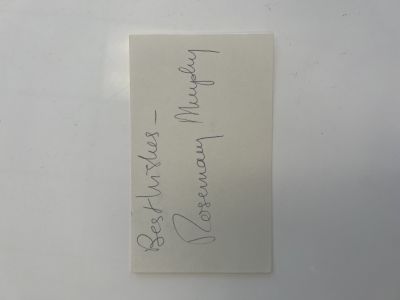 Actress Rosemary Murphy original signature.5x3 inches