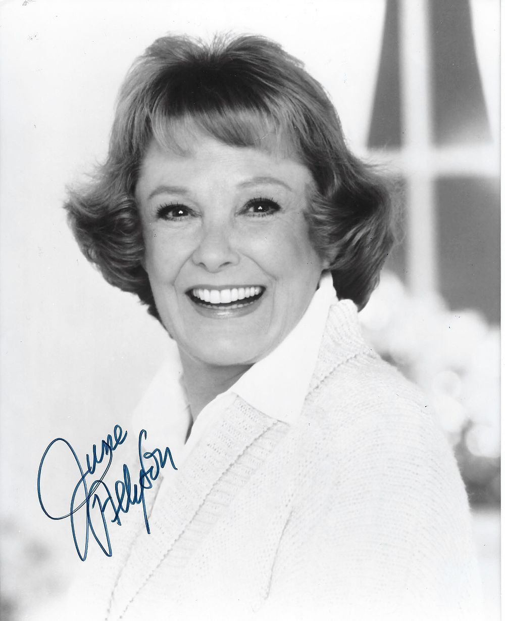 Two Girls and a Sailors June Allyson signed photo. June Allyson signed photo. 8x10 inches