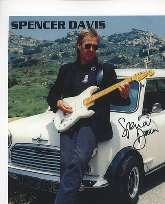 Spencer Davis signed photo. Spencer Davis autographed photo. 8x10 inches