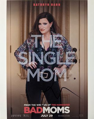 The Single Mom signed photo. The Single Mom signed movie photo autographed by Kathryn Hahn. 8x10