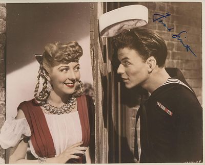 Frank Sinatra signed "Anchors Aweigh" movie photo. GFA Authenticated. "Anchors Aweigh" 8x10