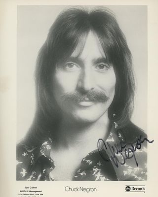 Three Dog Nights Chuck Negron signed photo. GFA Authenticated. Chuck Negron signed photo. GFA