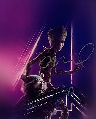 Guardians Of The Galaxy Vin Diesel Signed Photo. 8x10 inches