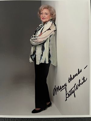 Betty White signed photo. 8x10 inches