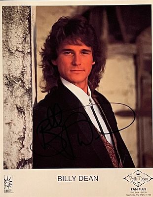 Star Search Country Singer Billy Dean Signed Photo. Billy Dean Signed Photo. 8x10 inches.