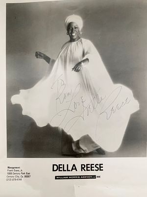 Harlem Nights Della Reese signed photo. Della Reese signed photo. 8x10 inches
