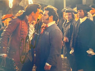 Beauty and the Beast Luke Evans signed movie photo. Beauty and the Beast signed movie photo