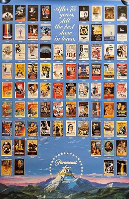 Rare Paramount Pictures 75 anniversary Original Poster This item is part of an exclusive