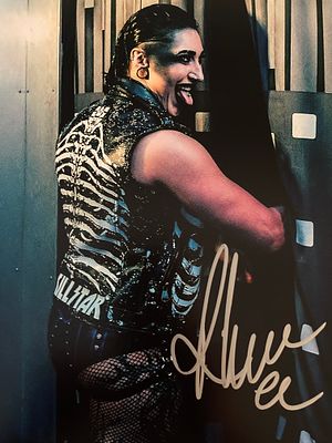 WWE Rhea Ripley signed photo. 8x10 inches
