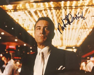 Casino Robert De Niro Signed Movie Photo. GFA Authenticated. Casino Signed Movie Photo