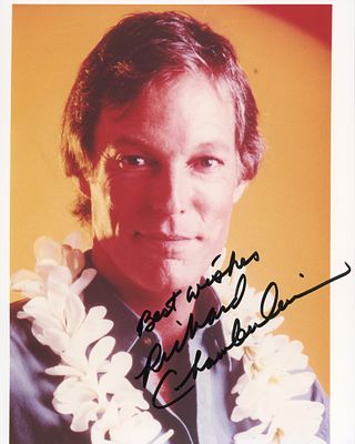 King Solomon's Mines Richard Chamberlain signed photo. Richard Chamberlain signed photo. 8x10