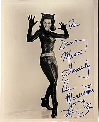Catwoman Lee Meriwether signed photo. 8x10 inches.