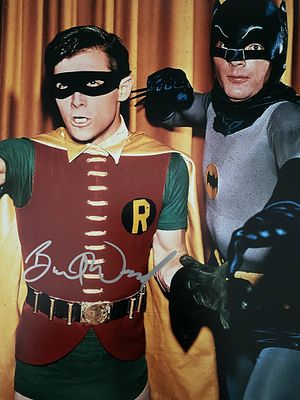 Batman Burt Ward signed photo. 8x10 inches