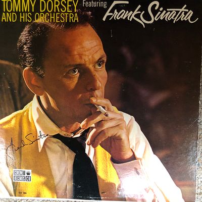 Frank Sinatra signed album. Frank Sinatra signed Tommy Dorsey and his Orchestra album