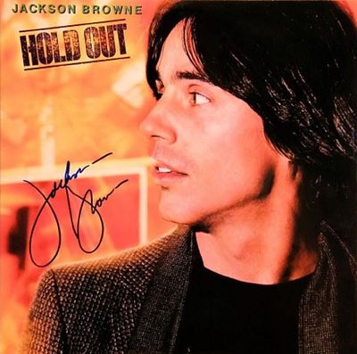 Jackson Browne signed Hold Out album. Jackson Browne 1980 "Hold Out" album autographed by