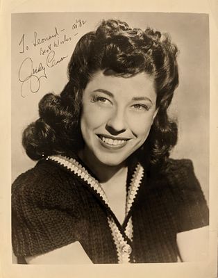 Oklahoma Annie Judy Canova signed photo. Judy Canova autographed photo 8x10 inches.