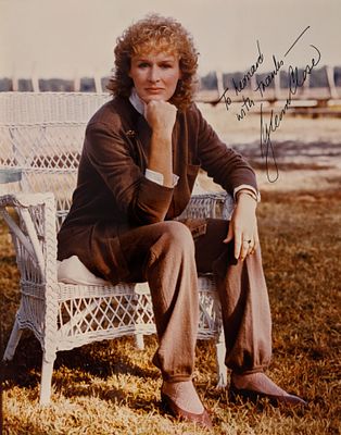Fatal Attraction Glenn Close signed photo. Glenn Close autographed photo 8x10 inches.