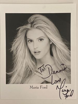 Angel Of Destruction Pin Up Maria Ford signed photo. Maria Ford signed photo.8x10 inches