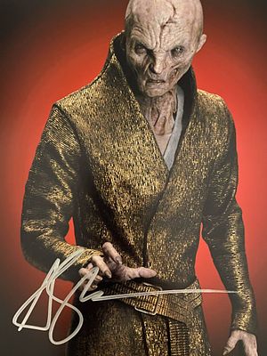 Star Wars Andy Serkis signed movie photo. 8x10 inches