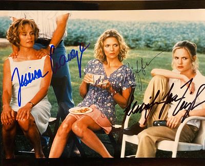 A Thousand Acres cast signed movie photo autographed by Michelle Pfeiffer, Jessica Lange, and 